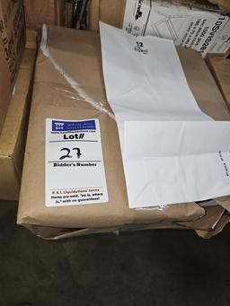 White bags with no handles 12lb