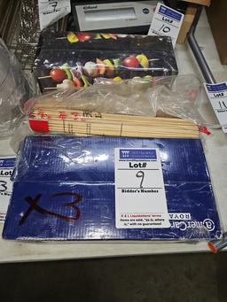 Assorted new wooden picks