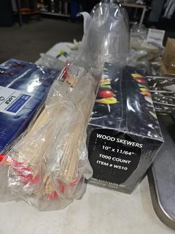 Assorted new wooden picks