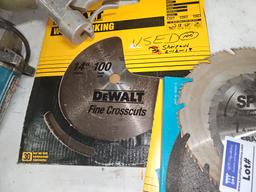 Assorted saw blades