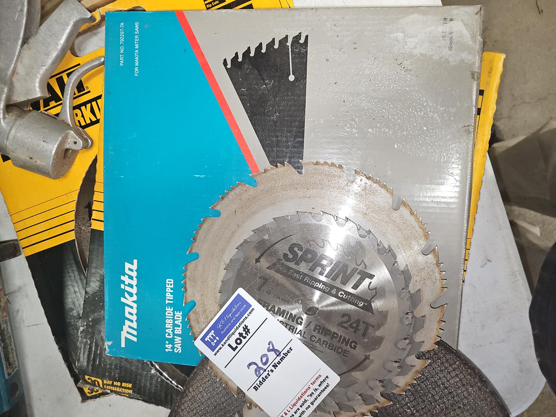 Assorted saw blades