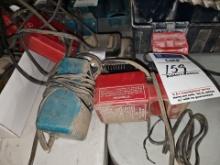 Assorted chargers for tools