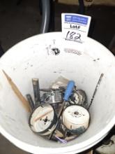 Assorted hole saws and bits