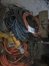 Assorted cords and hoses