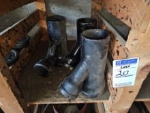 Assorted cast iron fittings