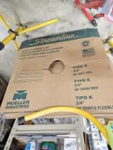 Copper roll of new tubing