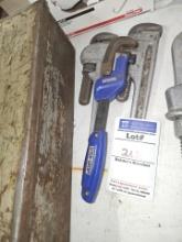Assorted brand pipe wrenches