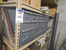 Assorted metal parts bin