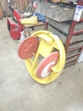 Yellow kids cart plastic