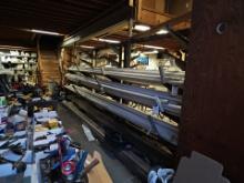 Metal adjustable pipe rack (holds over 20'')