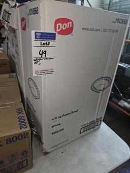 Foam bowls 4/5oz 1250 per case