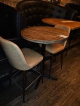 Round 30" Table with 2 bar chairs (sold per item)