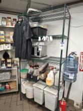 Green coated wire rack 42" x 24"
