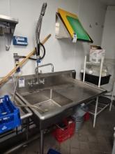 Vegetable sink with 2 legs49" x 30"