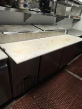 Norpole stainless steel Pizza prep table 71" x 31"