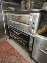 Blodgett double stack gas oven with stones 5' x 38"