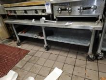 Stainless steel equipment stand 66.5" x 30"