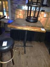Cocktail wooden top table 3'x3'
