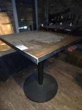 Cocktail wooden top table 3'x3'