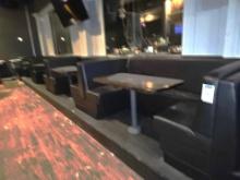 Booth run with tables 4' x 25" (sold per section)