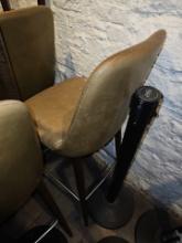 Vinyl cushion bar chairs