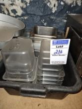 Assorted sized Cambro containers