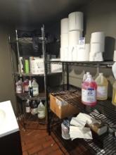 Wire racks (in basement restroom)