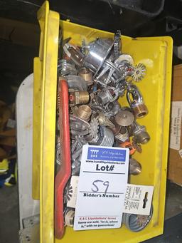 Assorted sprinkler heads and parts