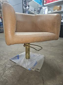 Gold based salon chairs with pump rise NEW