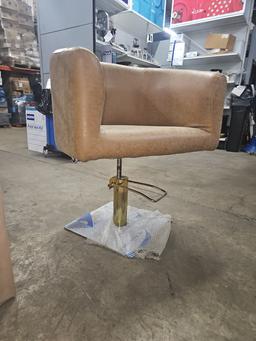 Gold based salon chairs with pump rise NEW