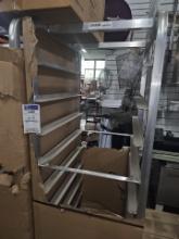 New Channel Aluminum sheet pan rack with large wheels