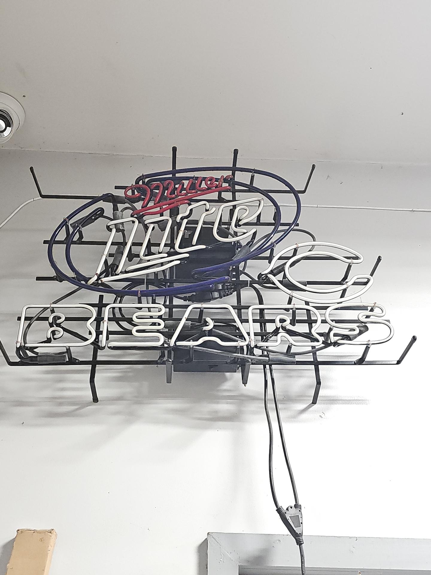 Bears Working neon bar sign