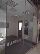 Glass wall and door frame 11' x 33" x 10'