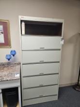 Metal 6 draw filing cabinets