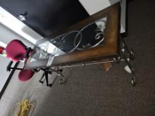 Glass top coffee table