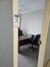 Content of office, door included