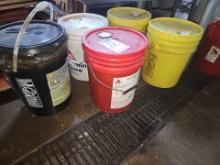 Assorted 5 gallon bucket with content