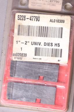 Small cardboard box of assorted replacement dies for Rigid-300 die heads