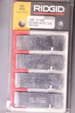 Small cardboard box of assorted replacement dies for Rigid-300 die heads