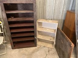 Vintage wooden shelves