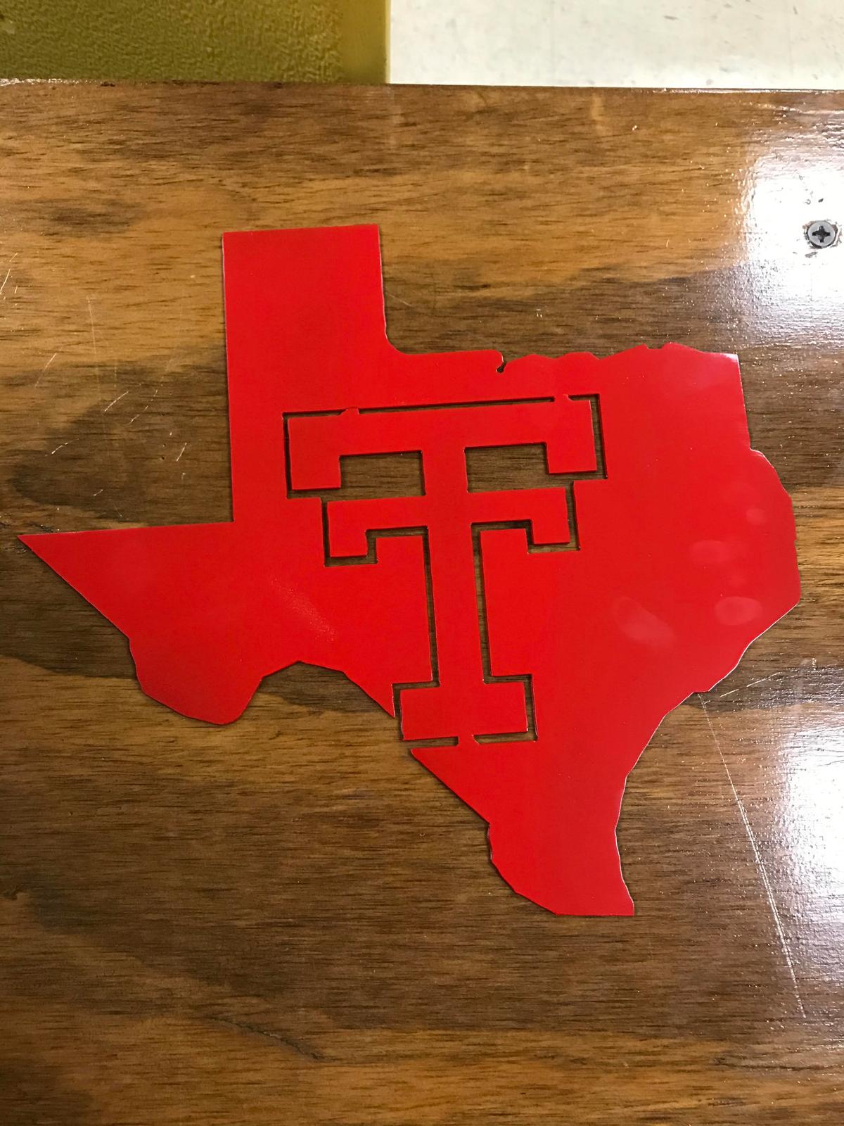 Texas Tech metal sign