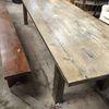 LARGE WOODEN DINING TABLE