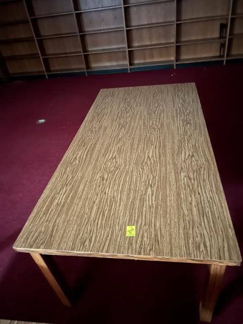 SHORT 25-1/2" 3'X 6' LIBRARY TABLE