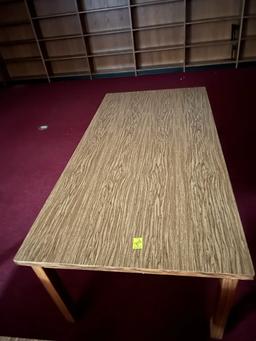 SHORT 25-1/2" 3'X 6' LIBRARY TABLE