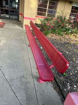RED PARK BENCH 15'