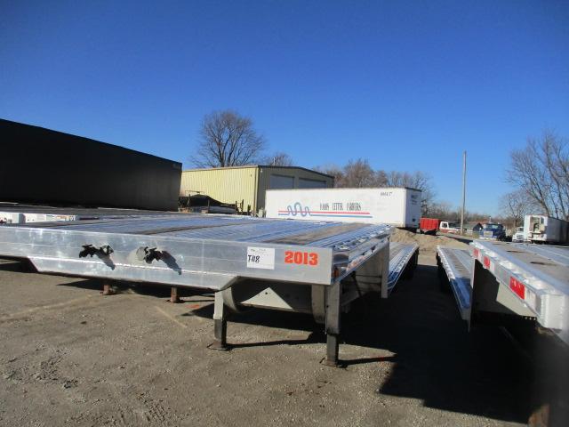 2013 EAST 53 Ft. Polished Aluminum Drop Deck