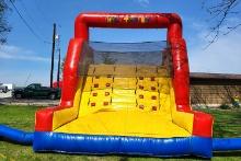 Rock Climbing Wall Splash Pad With Slide Combo Inflatable