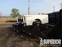 (21-31) BEELINE 7'W x 24'L GN T/A Equipment Traile