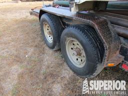 (21-31) BEELINE 7'W x 24'L GN T/A Equipment Traile