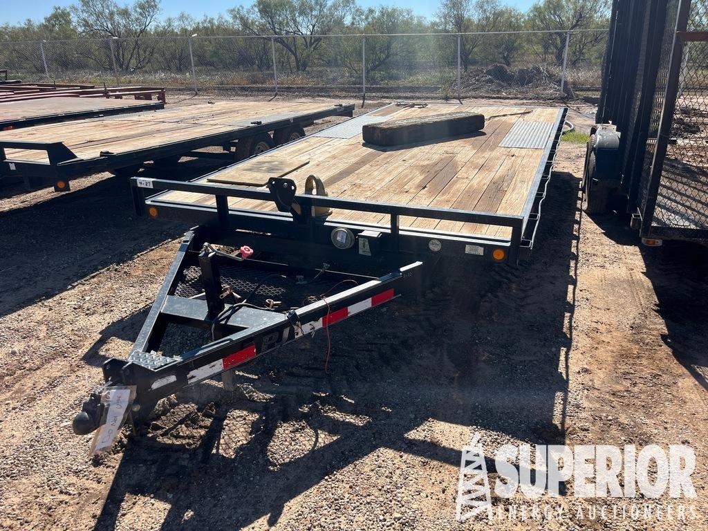 (x) (4-87) 2015 PJ 8'6"W x 18'6"L Utility Trailer,